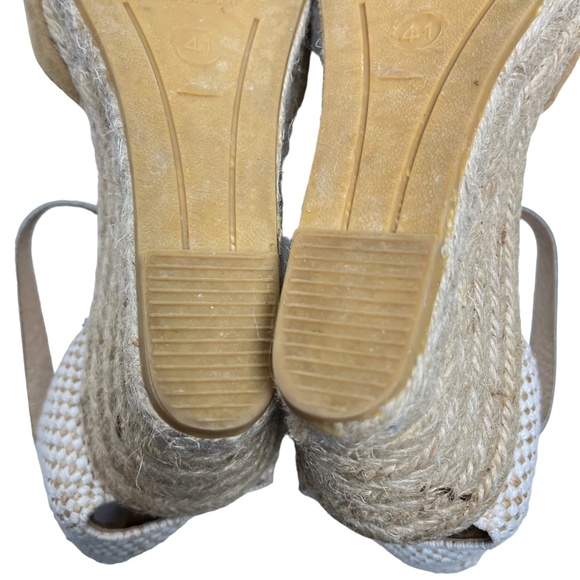 KANNA Made In SPAIN Mustard Yellow Espadrille Ankle Strap Wedge Heels Shoes  41 - Picture 16 of 16